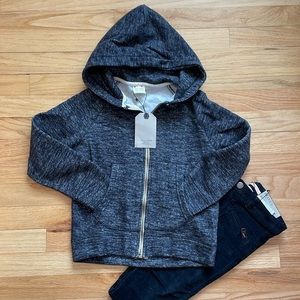 Zara Girls Full Zip Front Sweatshirt - size 7